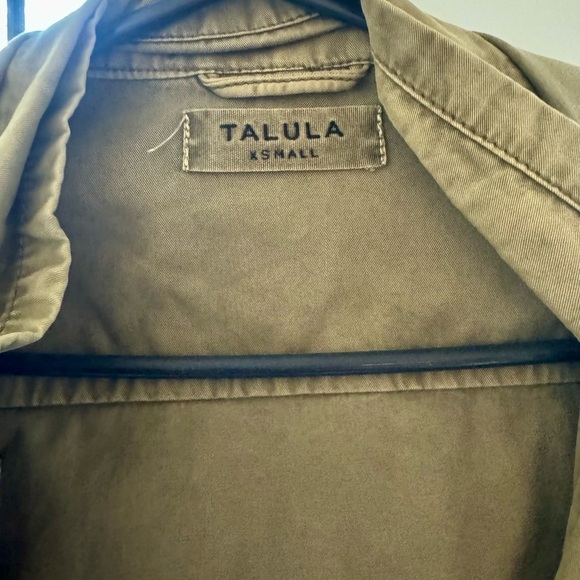 ARITZIA TALULA trooper army green zip up hooded jacket (XS) - Picture 5 of 6